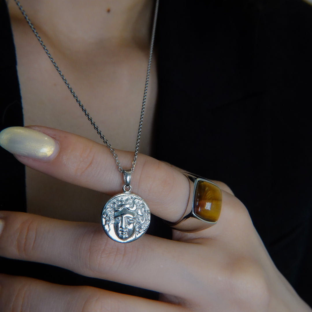 Silver Coin necklace