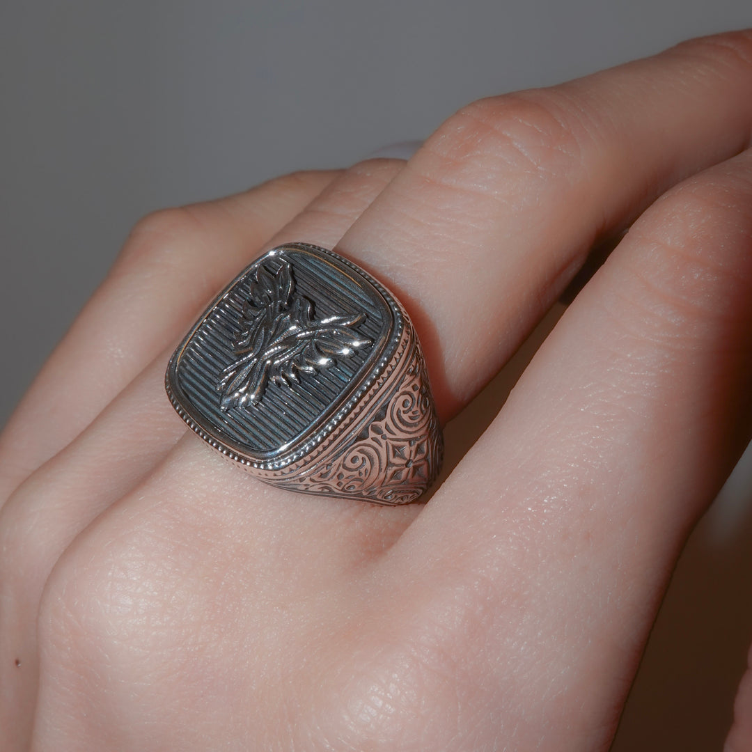 Phoenix Ring in Sterling Silver_20553