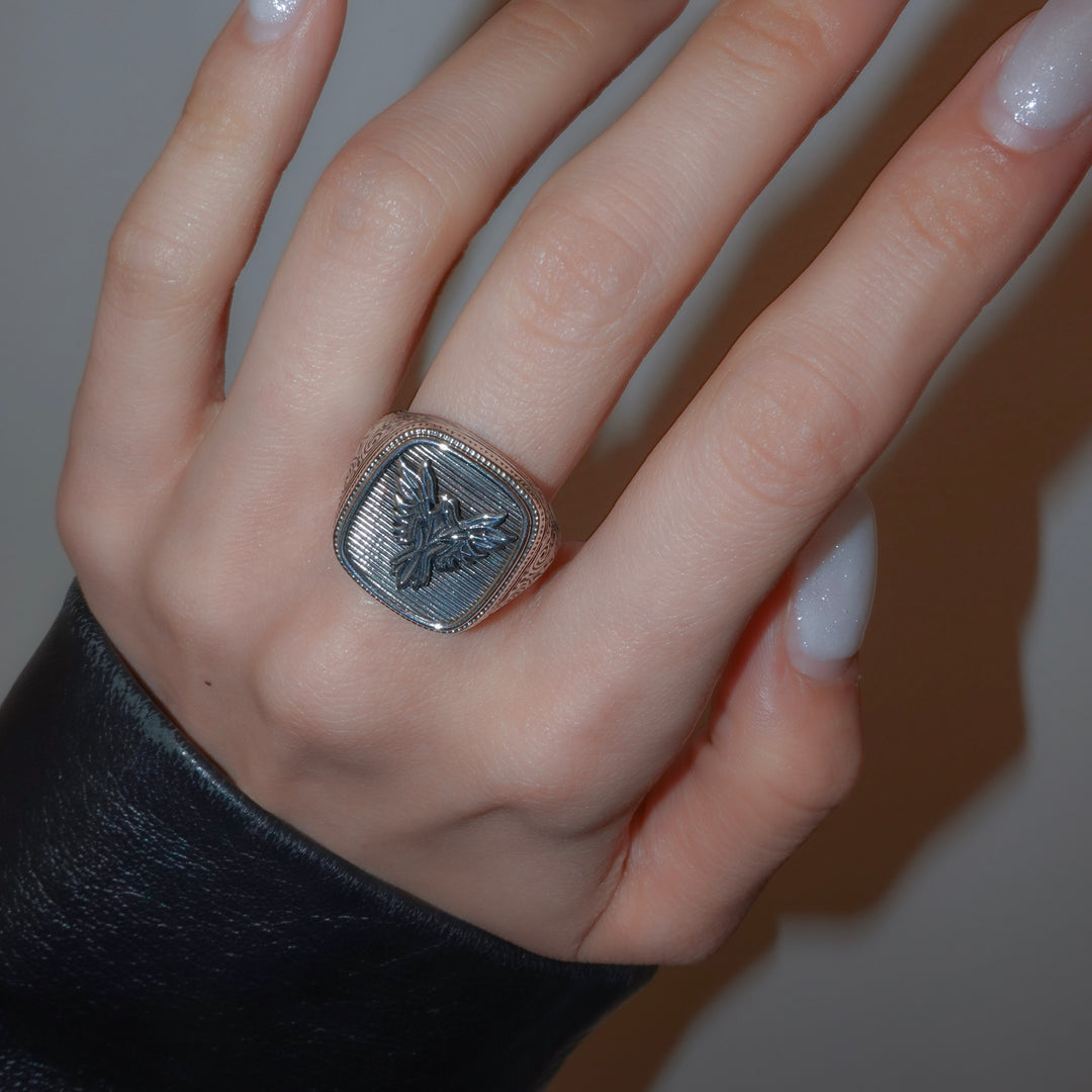 Phoenix Ring in Sterling Silver_20553