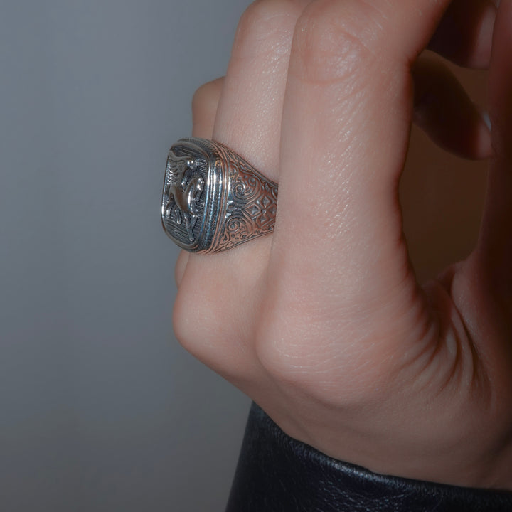 Pegasus Ring in Sterling Silver_20560