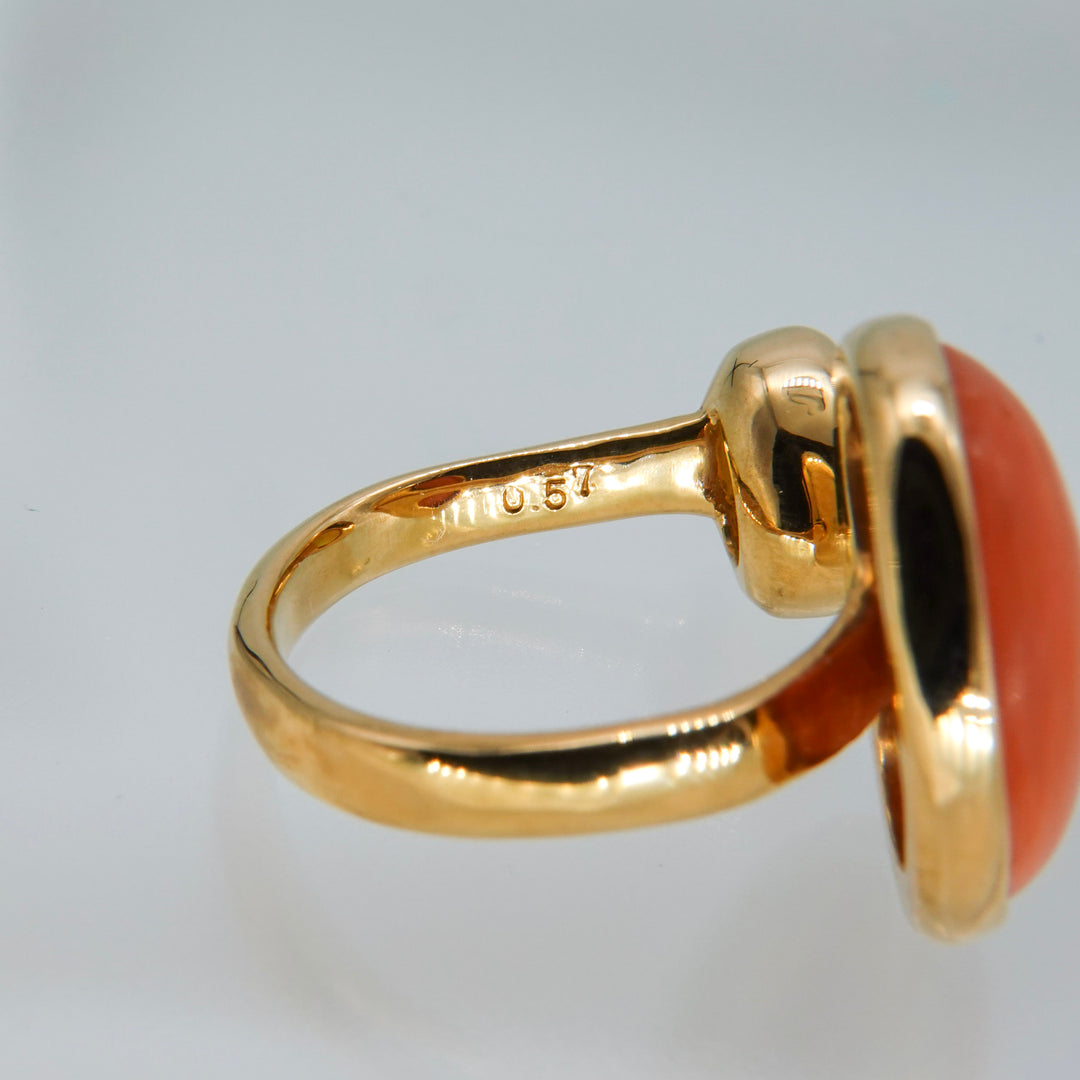 BLANCE 18K Coral Opal Ring