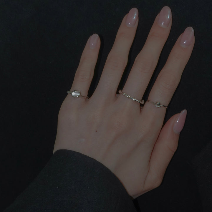 moon stone ring