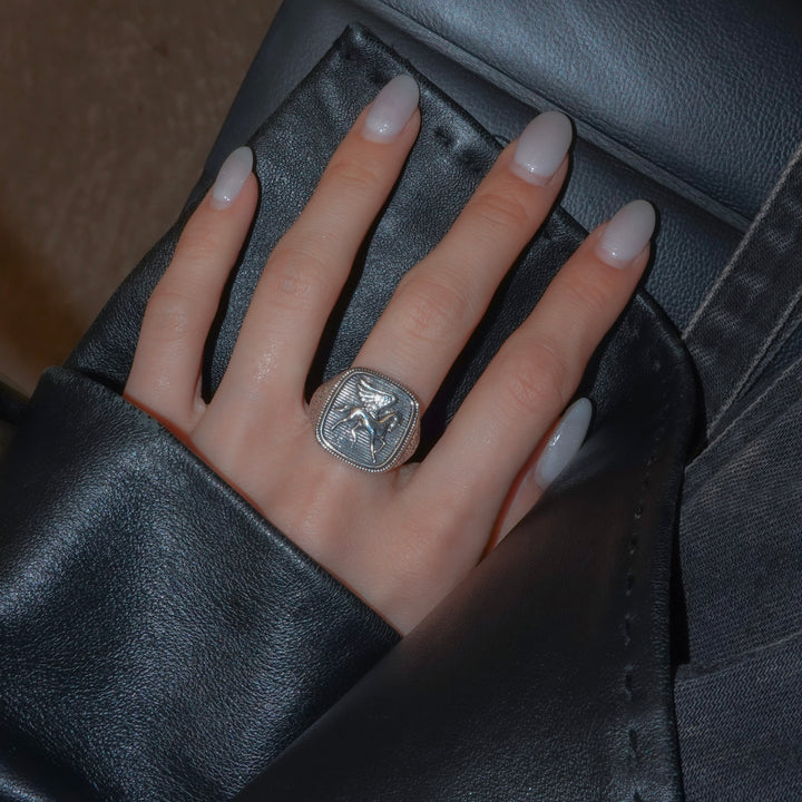Pegasus Ring in Sterling Silver_20560