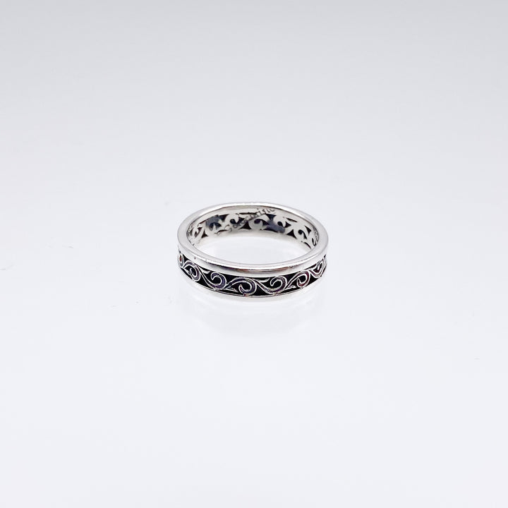 Kyma band ring in Sterling Silver_2719