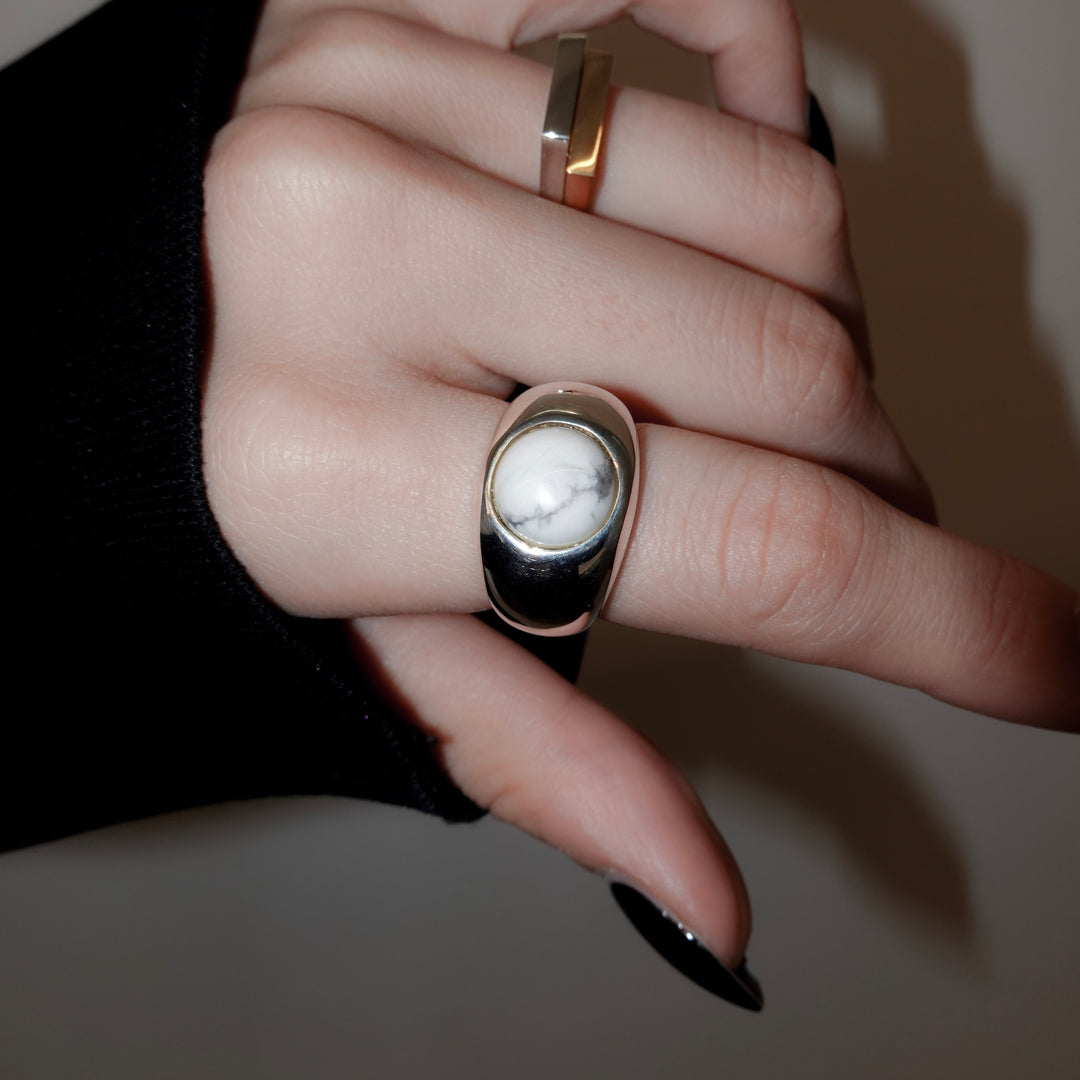 "Stone" ring (marble)