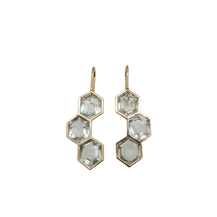 Bee Yourself Pierced Earring_Green Amethyst
