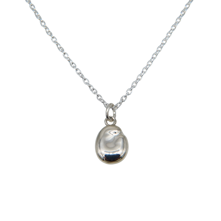 "Bean" charm necklace (SILVER)