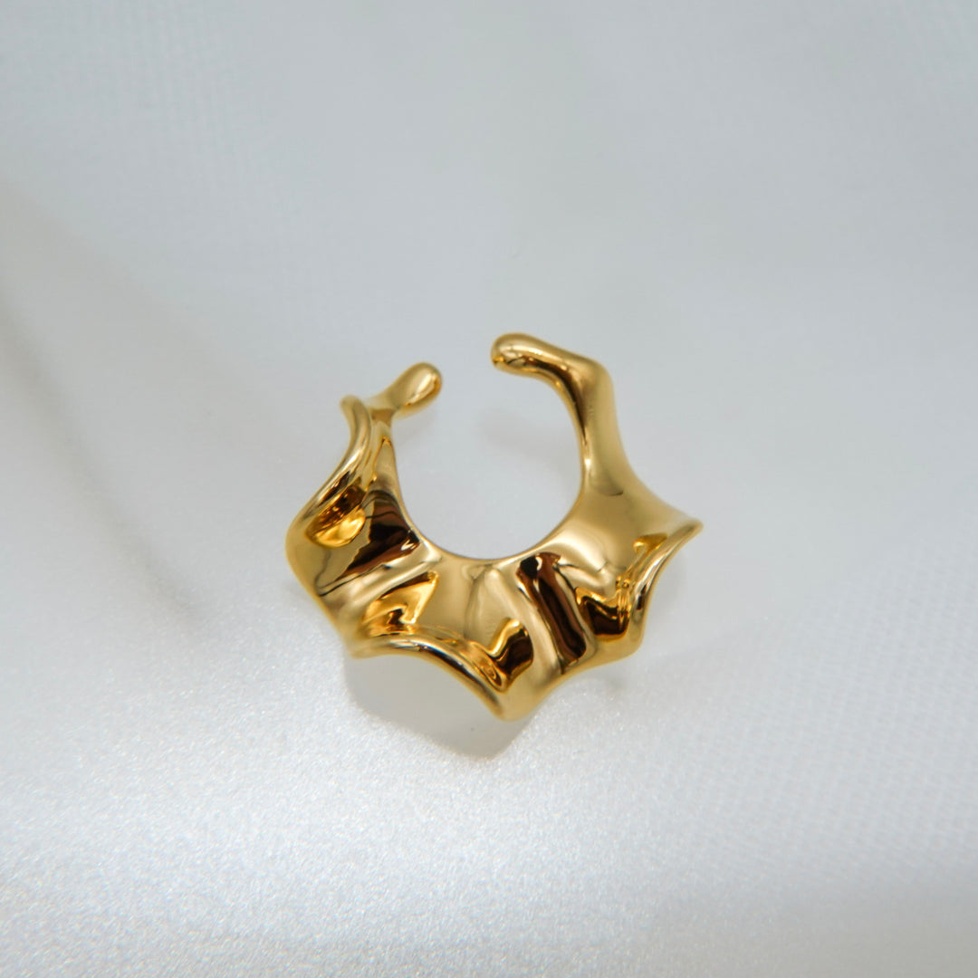 Flora Ear Cuff【S】SV + K18YGP
