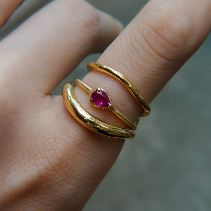 YU-KIN DOUBLE HEART SET RING