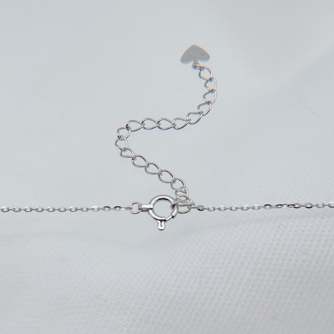 STARRY NECKLACE_10KWG x White Topaz