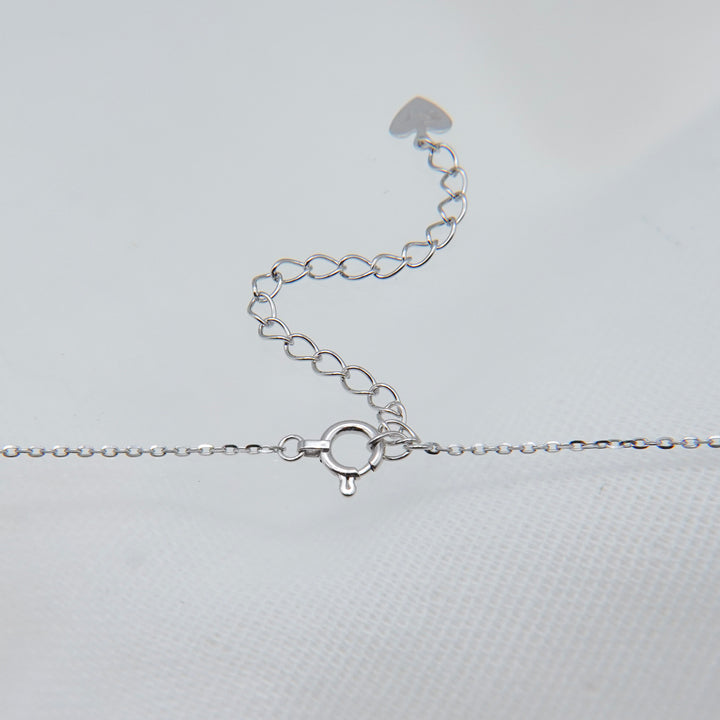 STARRY NECKLACE_10KWG x White Topaz