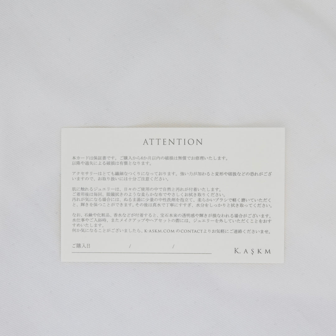 MINI HOOP DIAMOND EARRING (single)_10KWG