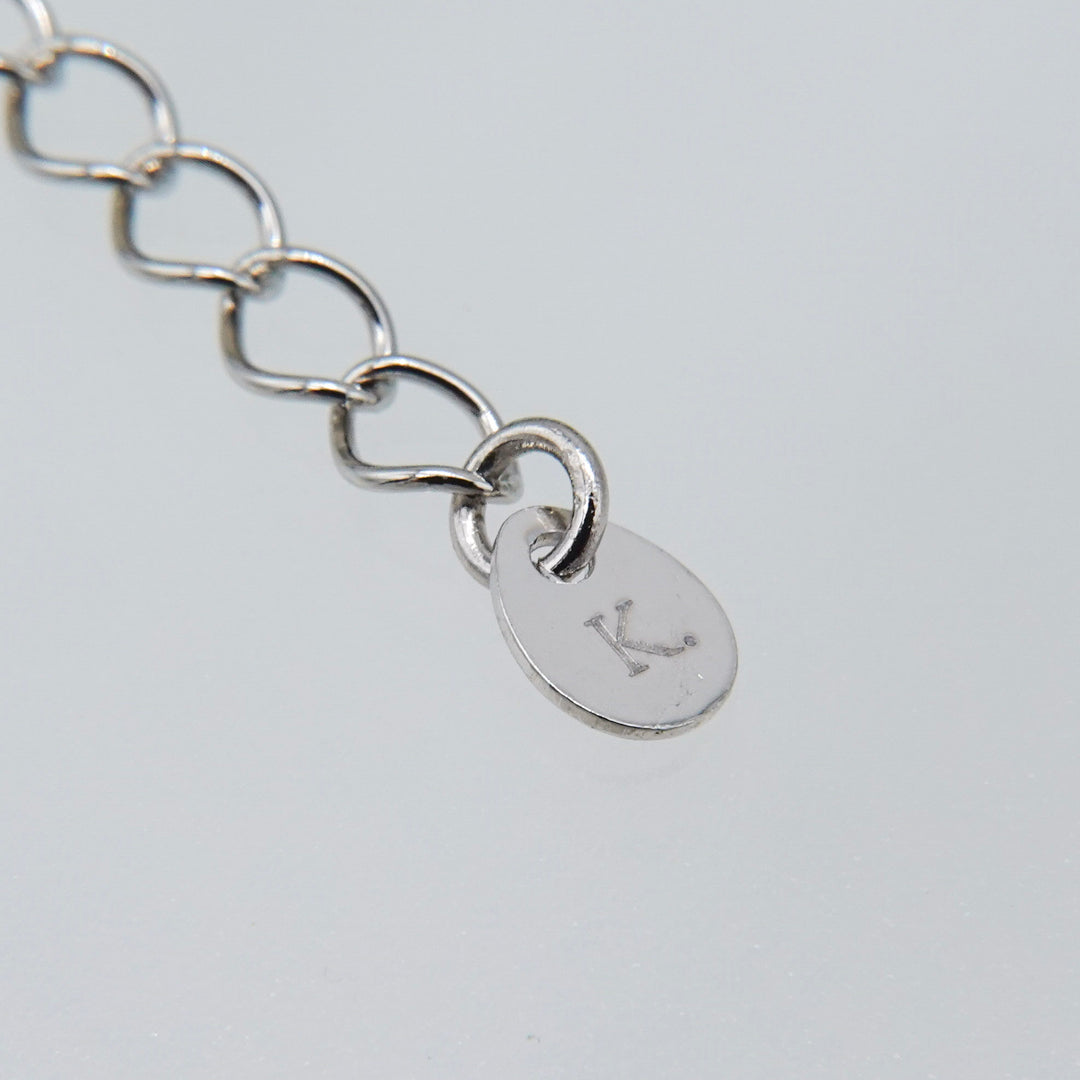 NOIR SINGLE PEARL CHOKER NECKLACE (Silver)