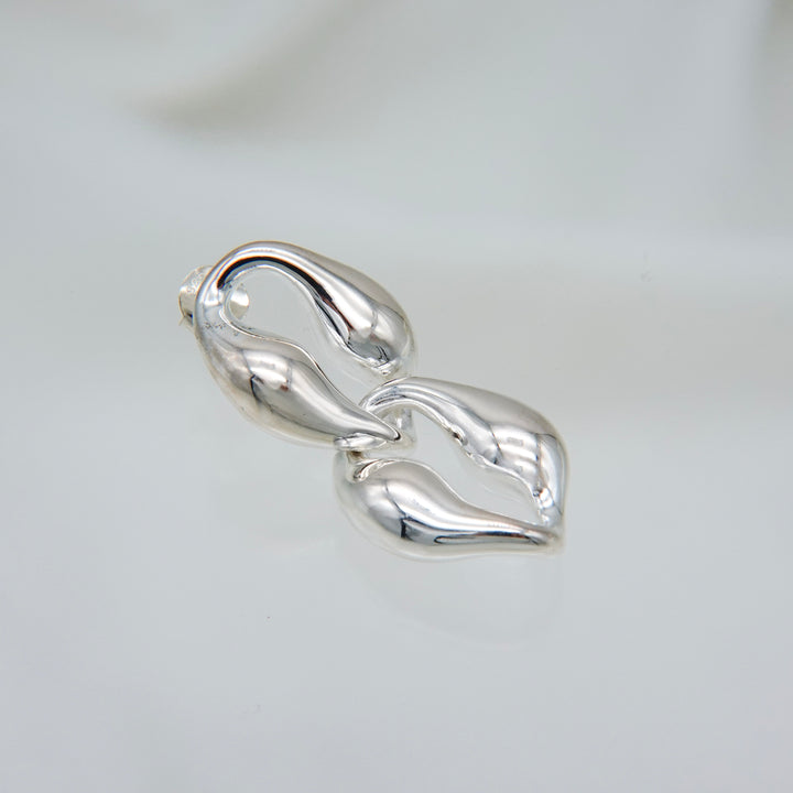 puff up chain earrings(pierce)[RSTS]