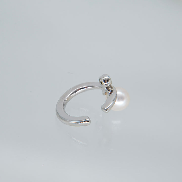 Silver Pearl DiamondEarCuff パール.ダイヤモンド.イヤーカフSMG3PD