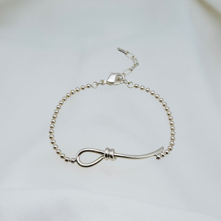 THREADS Silver Fishhook Bracelet