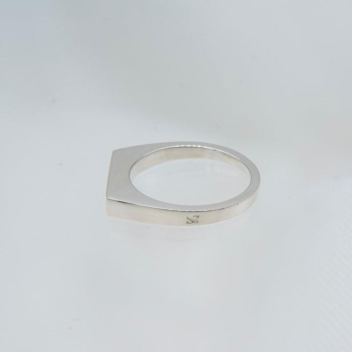 "Proto" signet thin ring (SILVER)