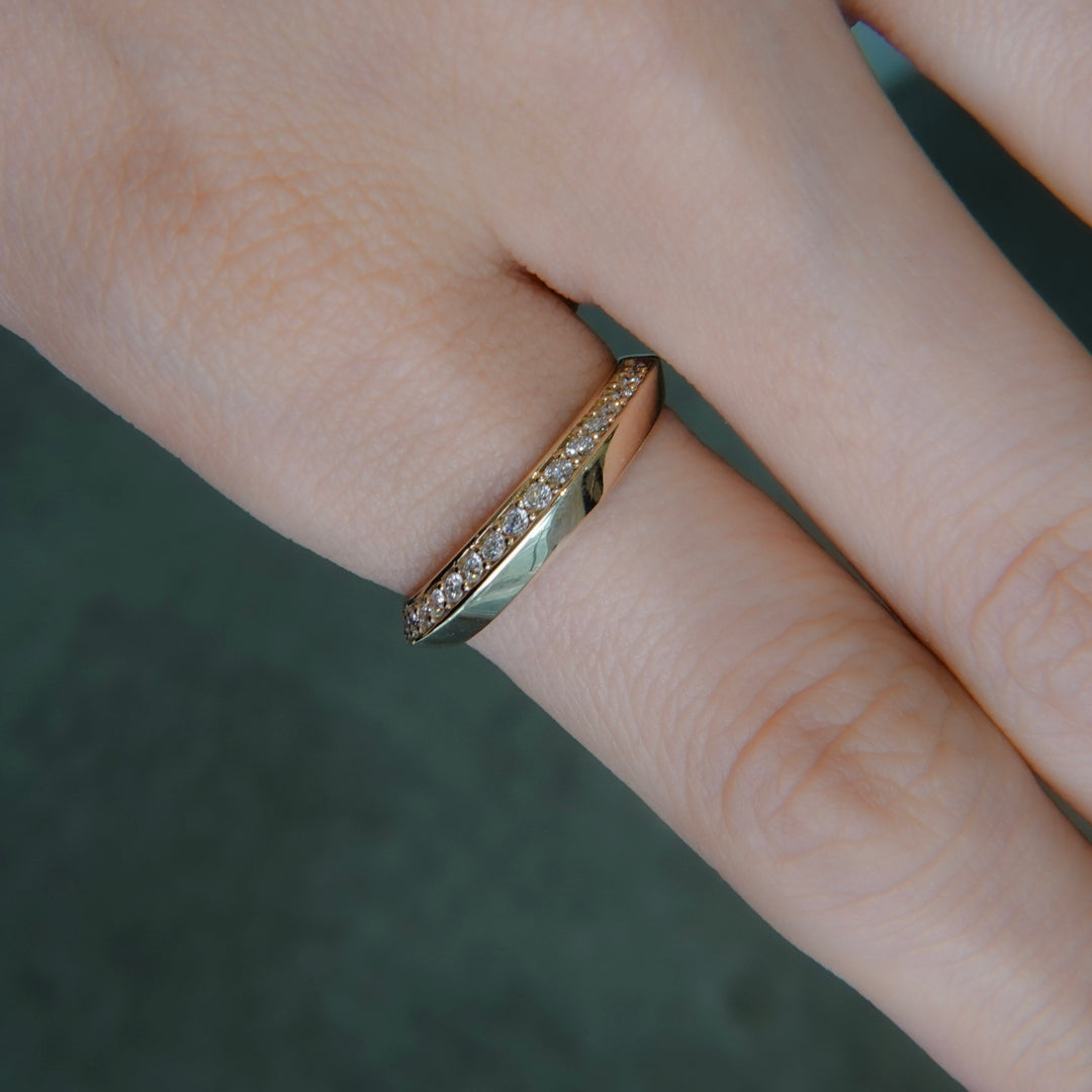 Prism Single Ray Ring -【Lab Grown Diamond】