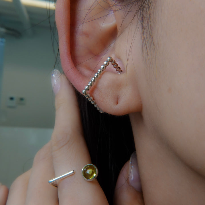 Rectangle Dot Ear Cuff
