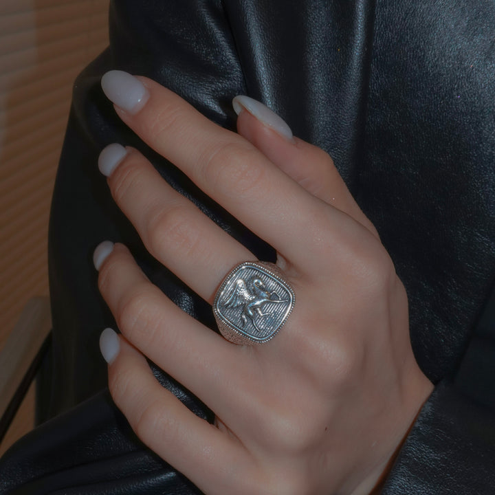 Pegasus Ring in Sterling Silver_20560