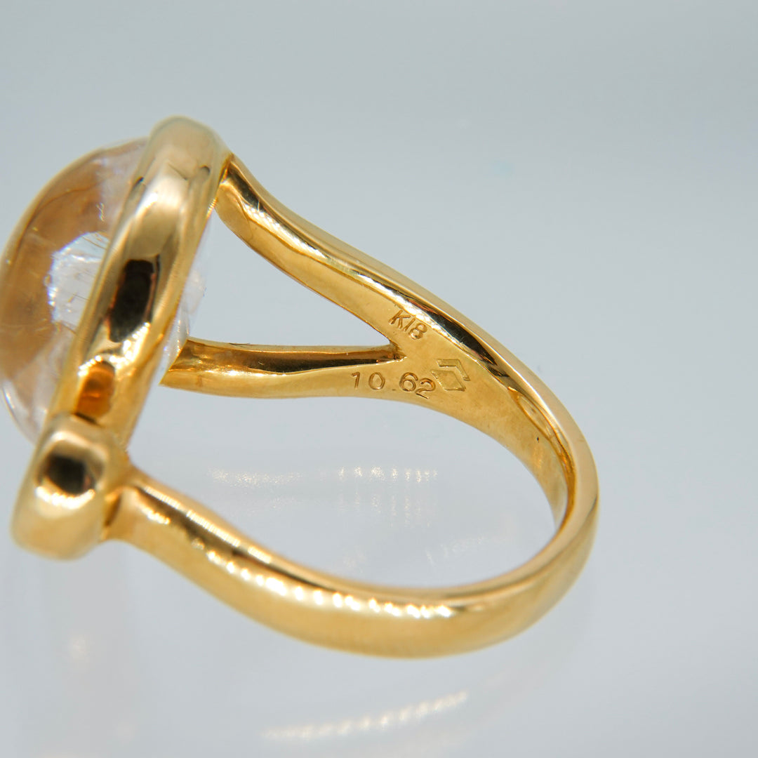 BLANCE 18K Quartz in quartz Diamond Ring