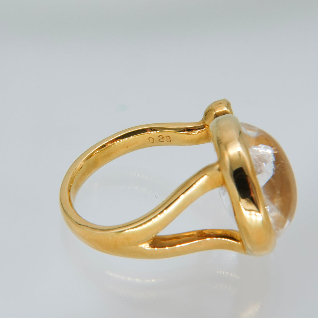 BLANCE 18K Quartz in quartz Diamond Ring