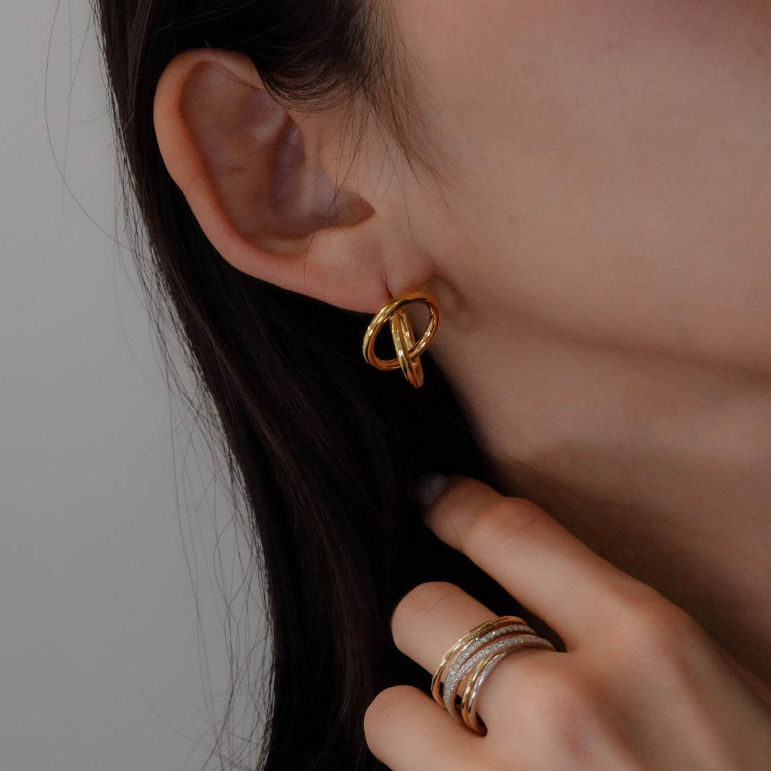 gold pierced earrings GMA2 ピアス