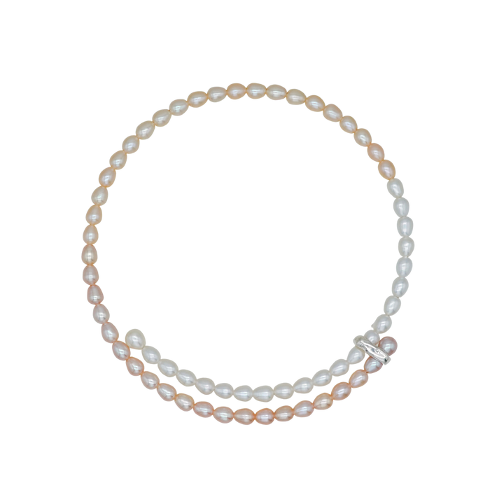 BAROQUE PERAL PINK DOG CHOKER