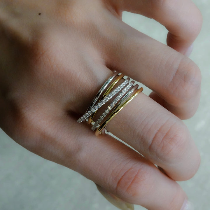 K18+Silver ring CMR8 コンビリング