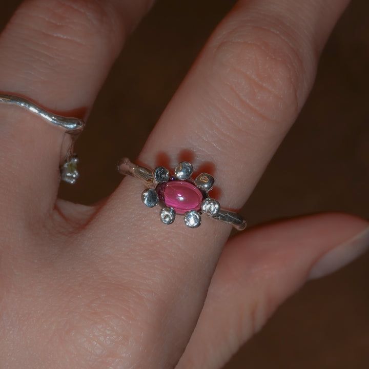 Rhodolite Garnet HANA Ring
