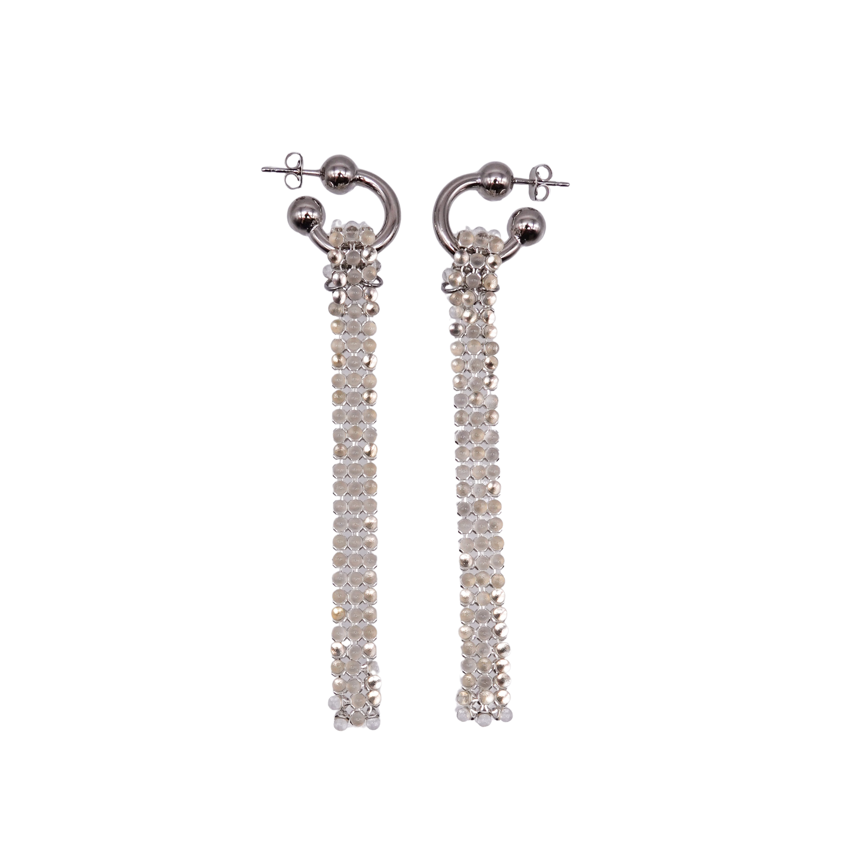 フランス製☆JUSTINE CLENQUET☆ALEXA チェーン フープ ピアス フランス製☆JUSTINE CLENQUET☆ALEXA チェーン フープ ピアス