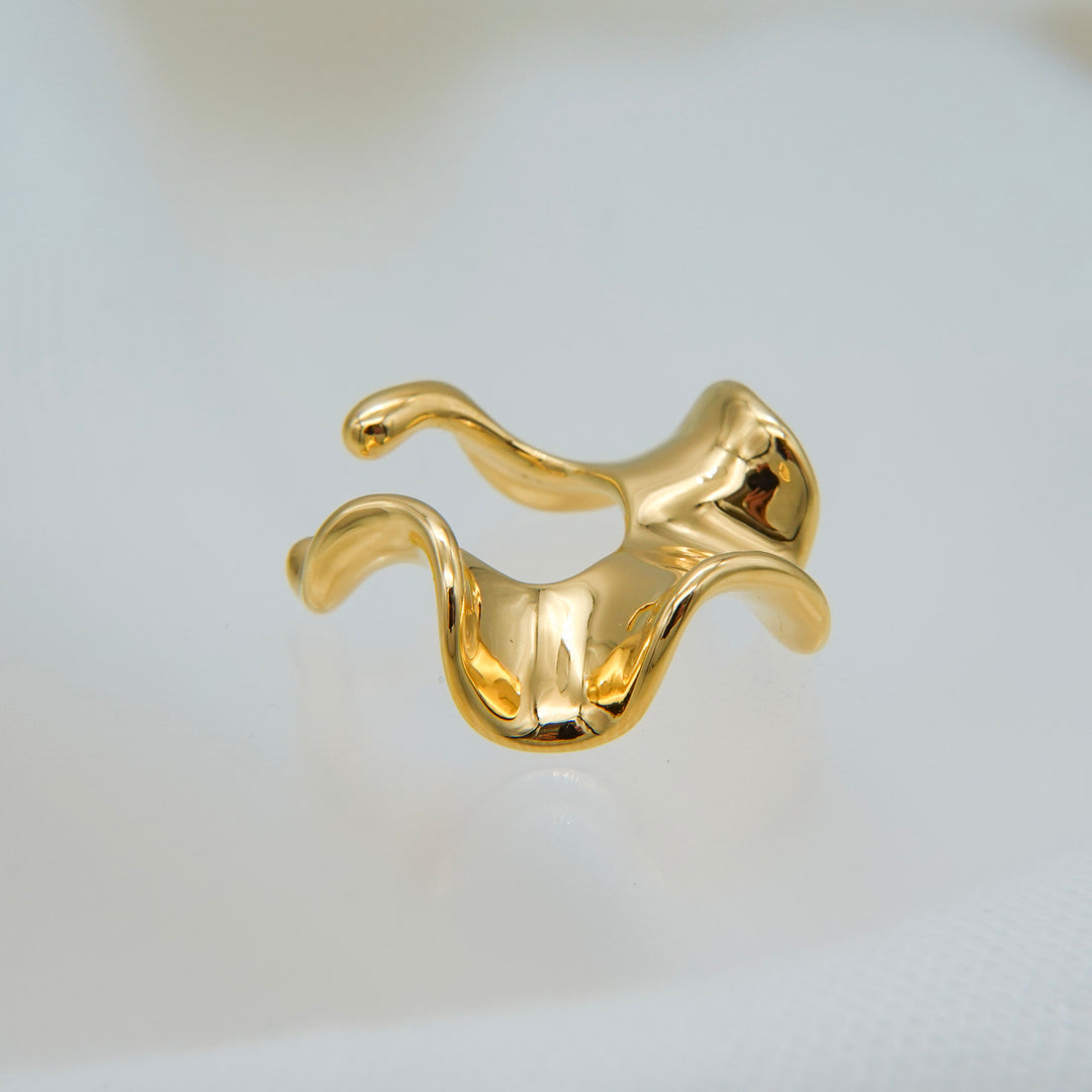 Flora Ear Cuff【S】SV + K18YGP