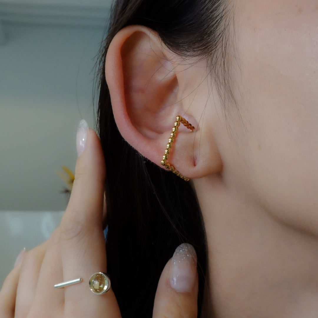 Rectangle Dot Ear Cuff