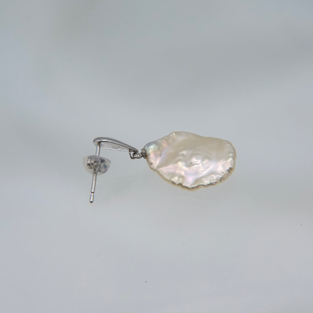 PETAL PEARL DROP EARRING SET (SV)