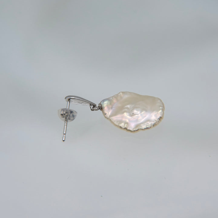 PETAL PEARL DROP EARRING SET (SV)