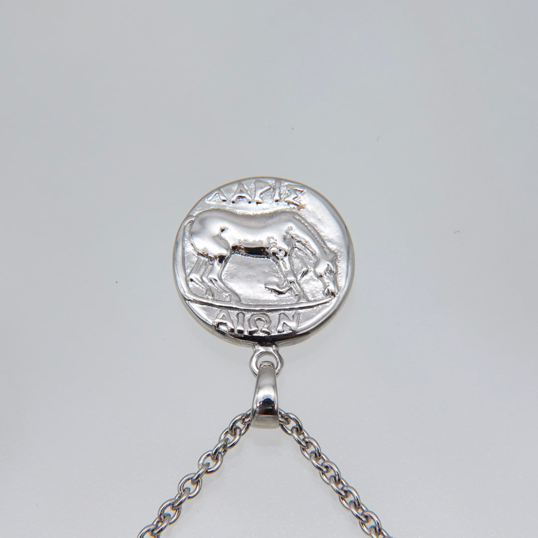 Silver Coin necklace