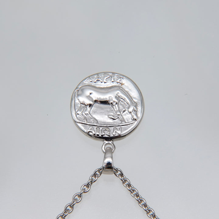Silver Coin necklace