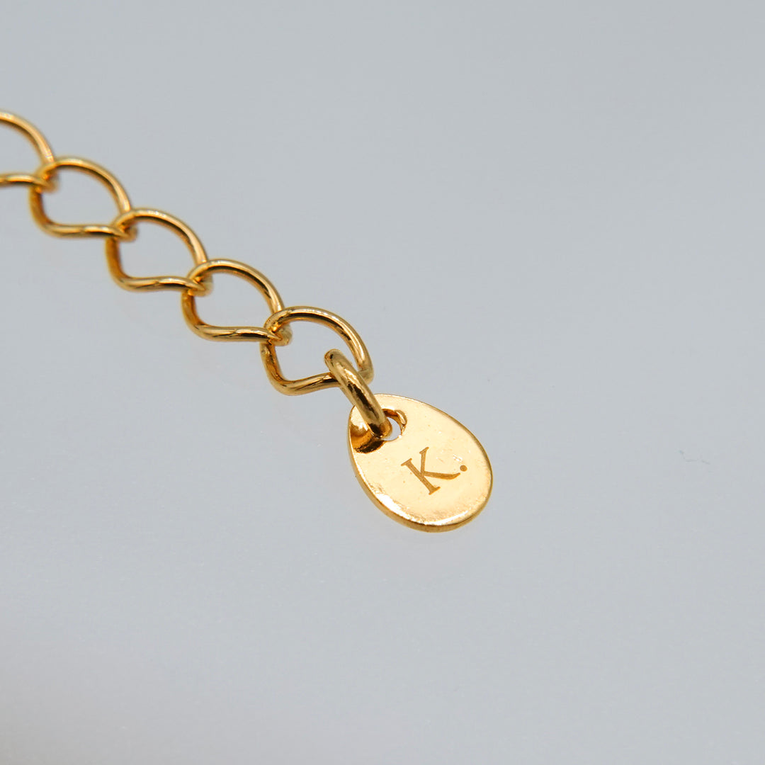 NOIR SINGLE PEARL CHOKER NECKLACE (Gold)
