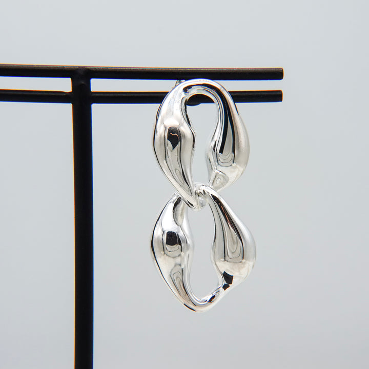 puff up chain earrings(pierce)[RSTS]