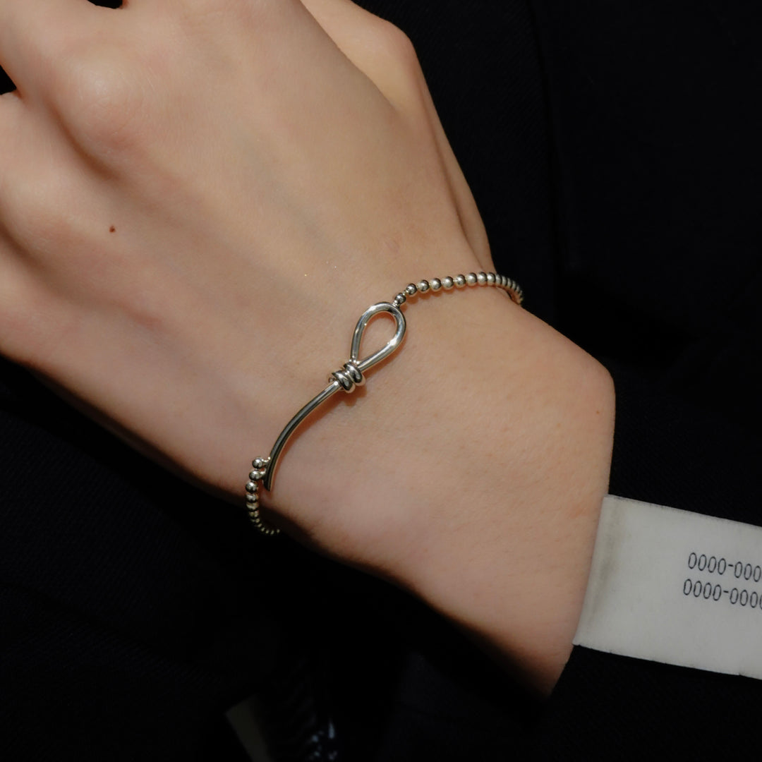 THREADS Silver Fishhook Bracelet