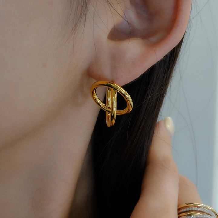 gold ear clip GME2 イアリング