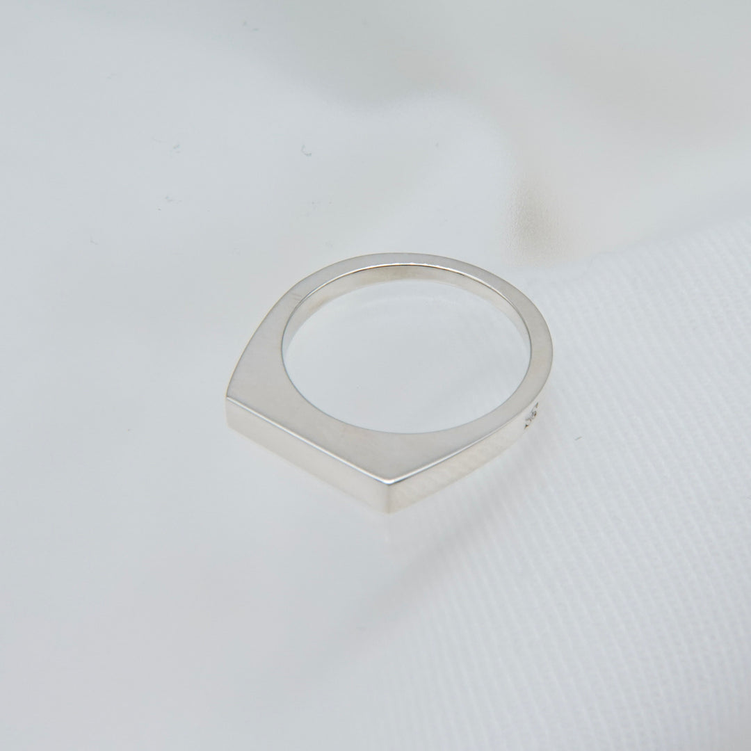 "Proto" signet thin ring (SILVER)