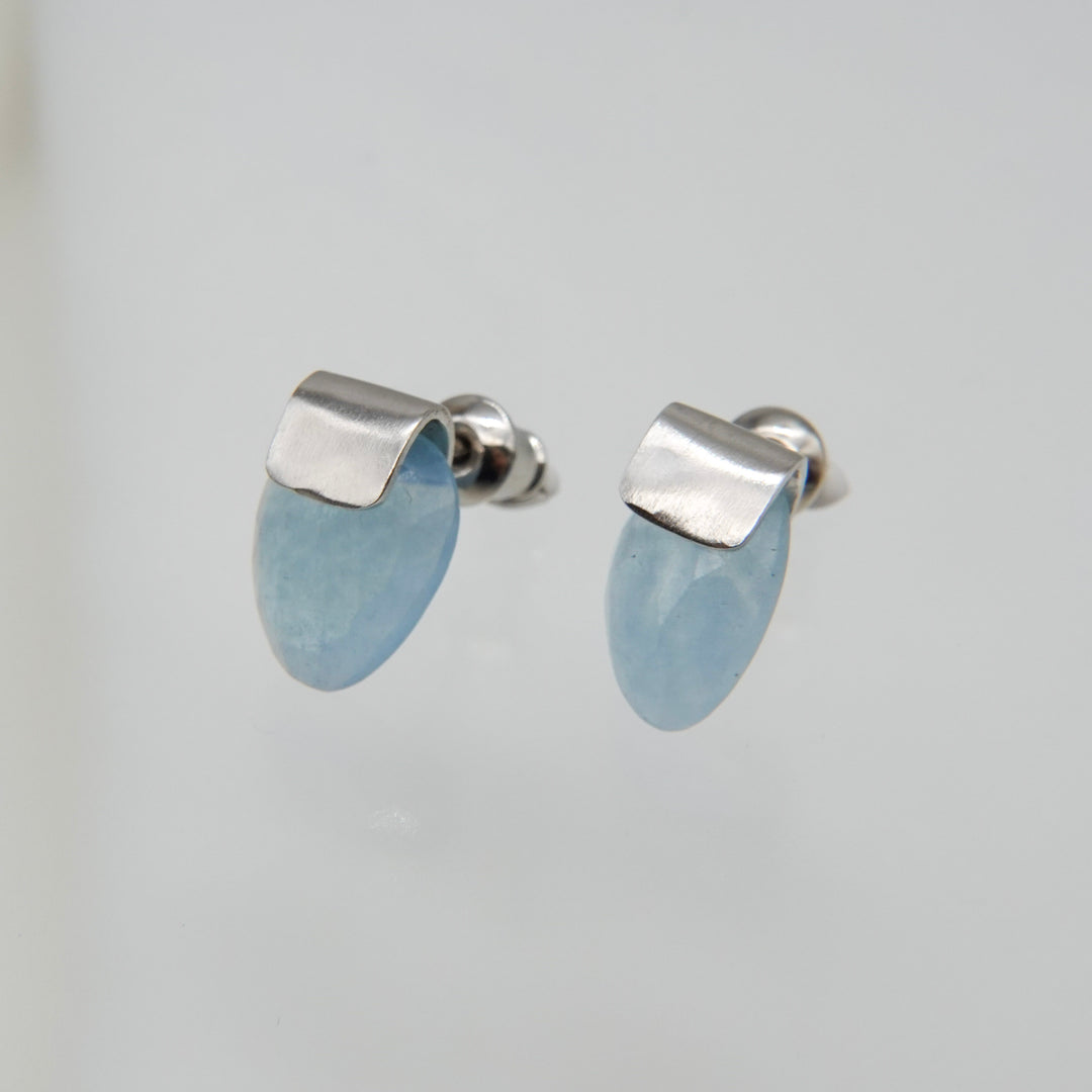 HASAMU pierced earrings aquamarine