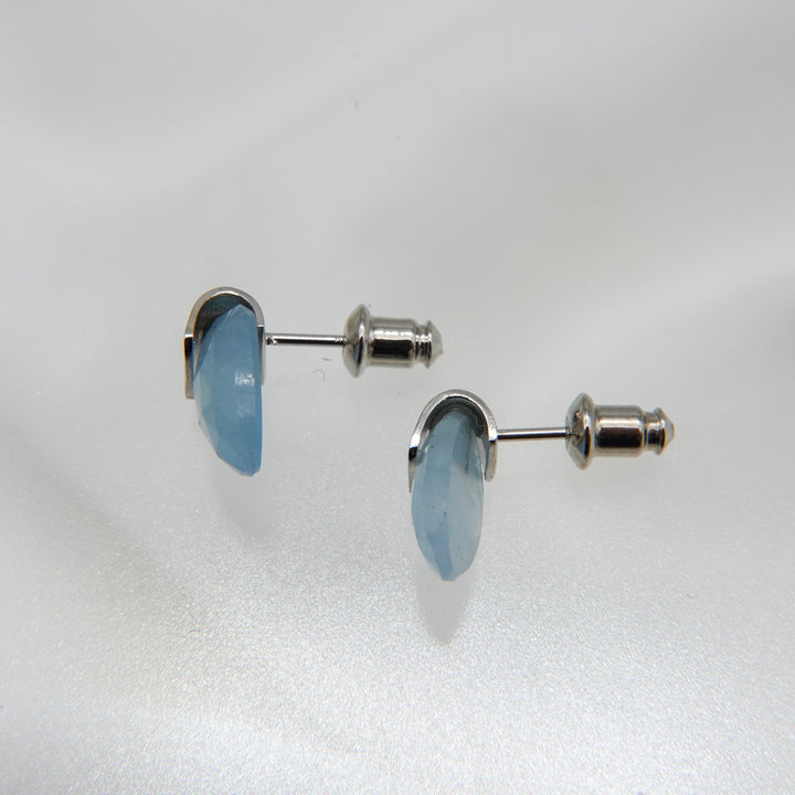 HASAMU pierced earrings aquamarine
