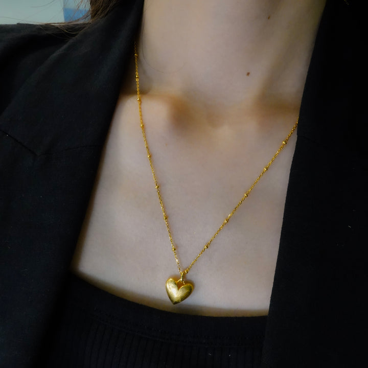 Gold necklace GMP6 ハートネックレス