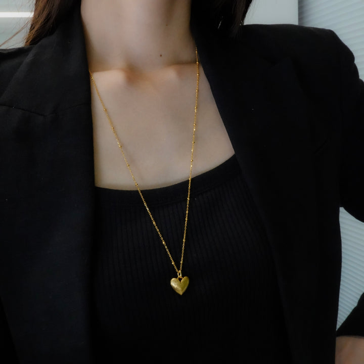 Gold necklace GMP6 ハートネックレス