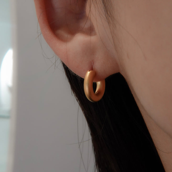 Gold(matte)pierced earrings GMA18matteピアス(マット仕上)