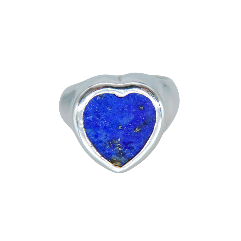 Gem Heart ring- Lapis lazuli