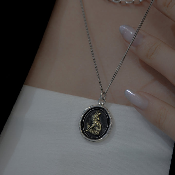 Trust in Yourself 14K Gold On Silver Talisman