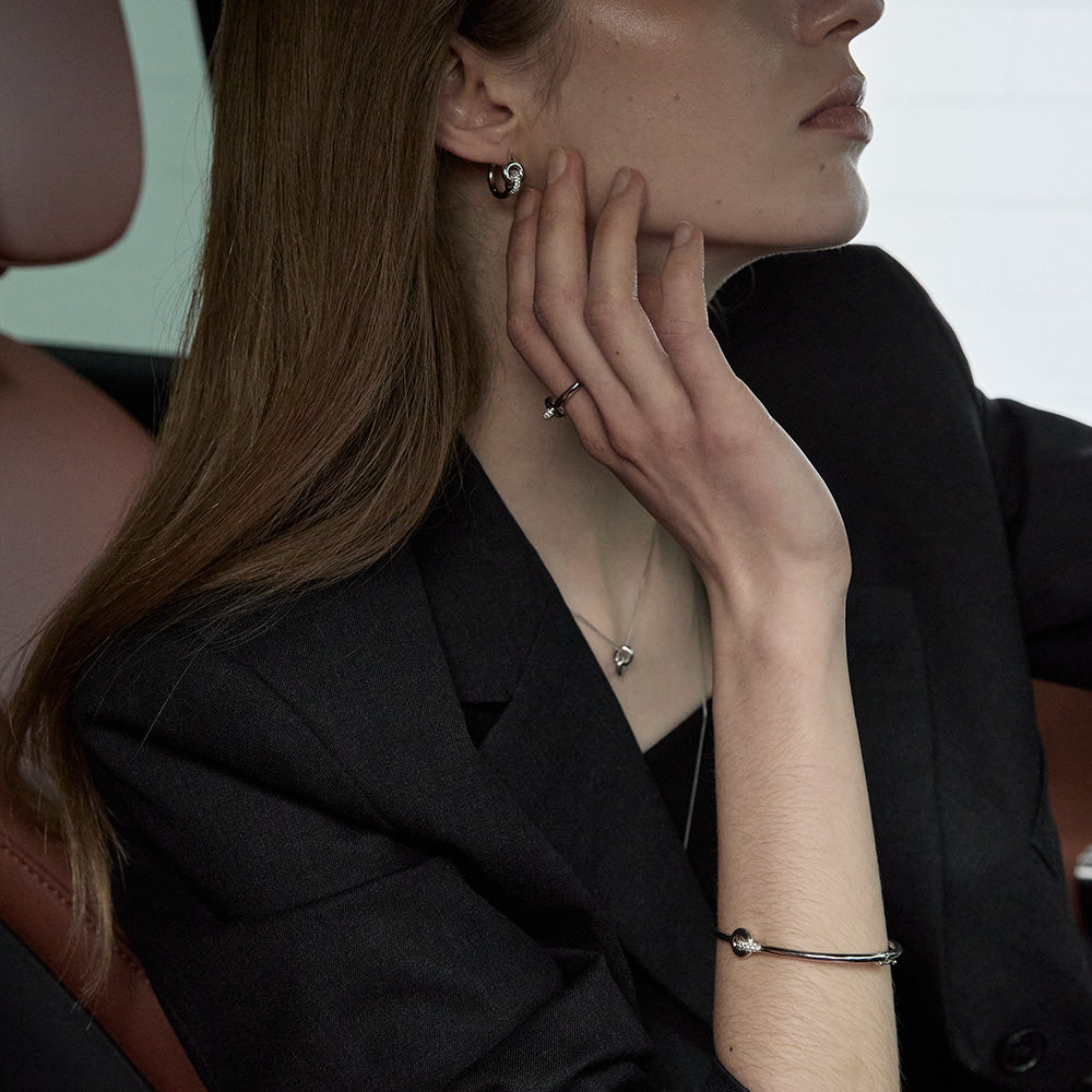 【期間限定 & 受注生産】CONNECT SETTING EARRING